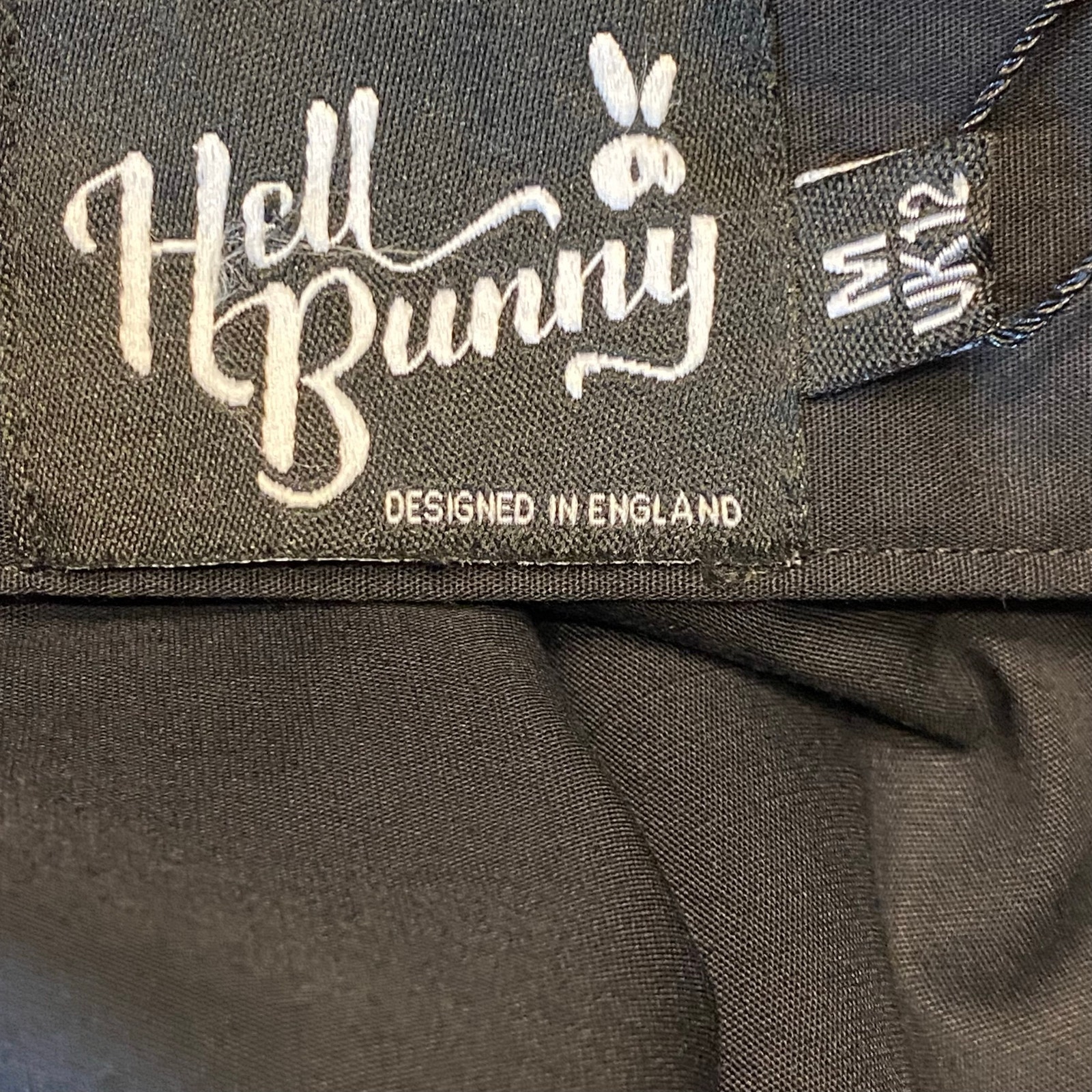 Hell Bunny Paula 50's Skirt Size M Black Swing New With Tags — image 4 of 7